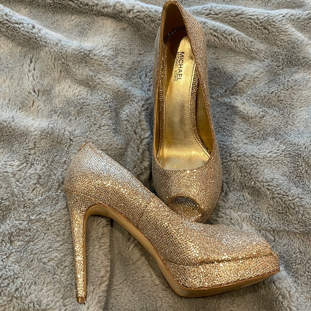 Michael Kors Gold Heels